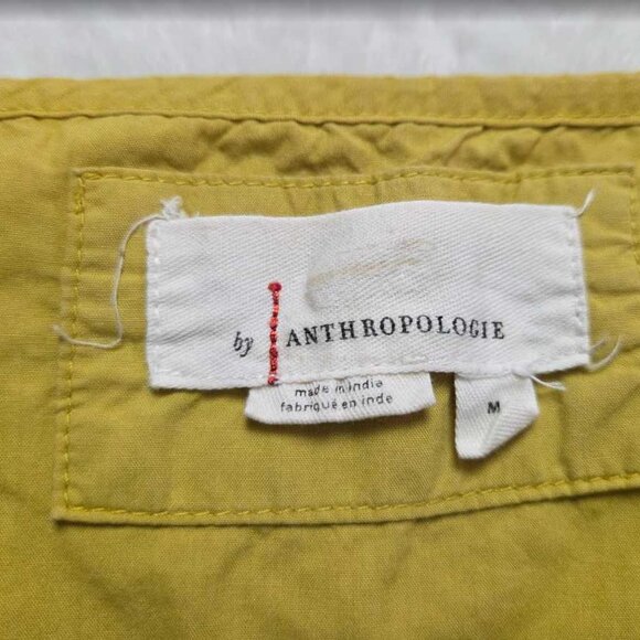 M By Anthropologie The Somerset printed maxi dress yellow embroidered flowers 2 - Picture 8 of 12